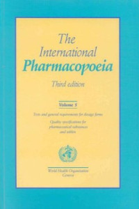 Image of International Pharmacopedia 3rd ed vol 5