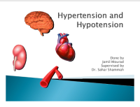 Hypertension and Hypotension