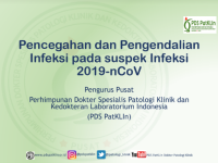 Pencegahan dan Pengendalian Infeksi pada suspek Infeksi 2019-nCoV